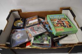 BOX VARIOUS VINTAGE COMPUTER GAMES AND OTHER ITEMS