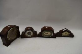 FOUR MANTEL CLOCKS