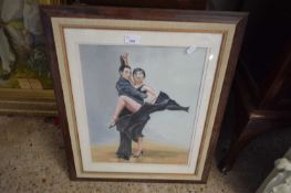 TERRY COLLIN, 'THE TANGO, PASTEL, F/G