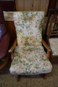 RETRO ROCKING CHAIR WITH SPRUNG SEAT