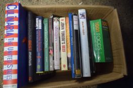 ONE BOX OF COOKBOOKS