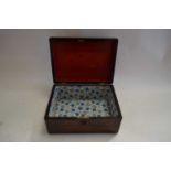 VICTORIAN MOTHER OF PEARL INLAID ROSEWOOD BOX