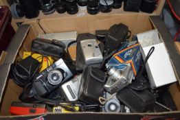 LARGE BOX ASSORTED CAMERAS