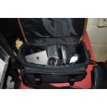 SHARP VL-E610 VIDEO CAMERA WITH TRAVEL CASE