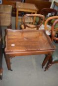 MODERN MAHOGANY GLASS BOTTOM BUTLER'S TRAY AND ACCOMPANYING STAND