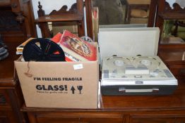 FIDELITY REEL TO REEL RAPE PLAYER + BOX OF TAPES