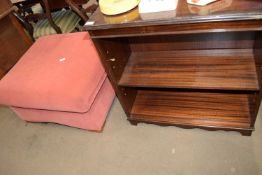 MODERN MAHOGANY FINISH BOOKCASE CABINET, 78CM WIDE