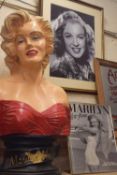 COMPOSITION MODEL OF MARILYN MONROE TOGETHER WITH A FURTHER BOOK AND PHOTO OF MARILYN MONROE (3)