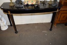 BLACK PAINTED HALL TABLE