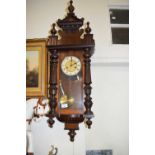 LATE 19TH/EARLY 20TH CENTURY VIENNA WALL CLOCK