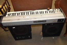 HOHNER INTERNATIONAL KEYBOARD WITH ACCOMPANYING PAIR OF CARLSBORO PM12 SPEAKERS