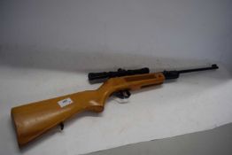 UNBRANDED AIR RIFLE WITH A 4X2 SCOPE