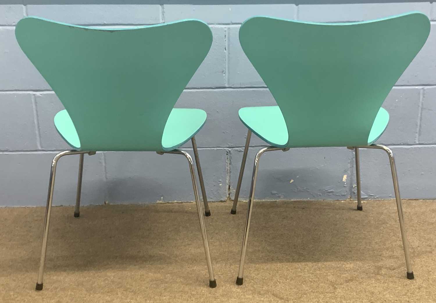 Pair of Fritz Hansen chrome legged chairs - Image 6 of 6