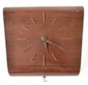 Retro Westclox wall clock with pull wind, 20cm high