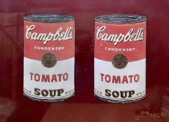 Pietro Psaier (Italian, 20th Century), After Warhol, Campbell's Tomato Two, mixed media, 1986,