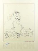 John Lennon, "It's Only Rock 'n' Roll", silkscreen print, 1989., 39x29ins., approx., unframed.