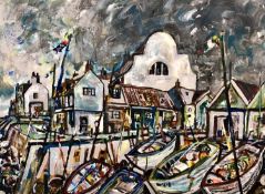 Brian Edwards (British, Contemporary), Sheringham, Norfolk, acrylic on canvas, signed. Brian Edwards