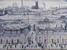 Stephen Laurence Lowry (British, 1887-1976), Britain at Play. Offset lithograph in colours, signed.