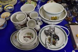 COLLECTION OF PORTMEIRION BOTANIC GARDEN AND BIRDS OF BRITAIN PATTERN CERAMICS TO INCLUDE
