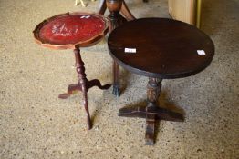 TWO REPRODUCTION WINE TABLE