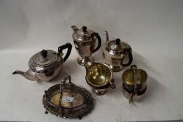 SILVER PLATED TEA SETS, SILVER PLATED STAND