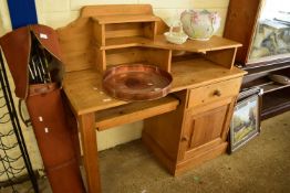 MODERN PINE OFFICE DESK, 125CM WIDE