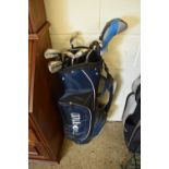 WILSON GOLF BAG CONTAINING WILSON START CLUBS