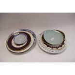 VARIOUS MIXED DECORATED PLATES