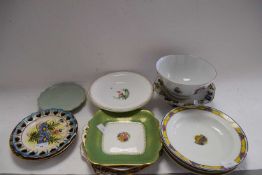VARIOUS DECORATED PLATES