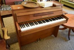 SMALLWOODS MAHOGANY CASED MINI-PIANO, 112CM WIDE