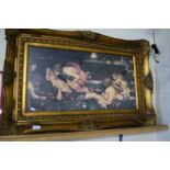CLASSICAL PRINT SET IN LARGE GILT FRAME