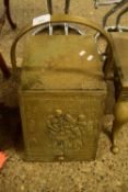 BRASS MOUNTED COAL BOX