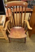 VICTORIAN ELM SEATED WINDSOR CHAIR
