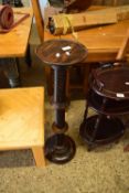 STAINED PINE TORCHERE PLANT STAND