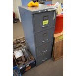 METAL FOUR DRAWER FILING CHEST