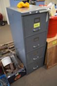 METAL FOUR DRAWER FILING CHEST