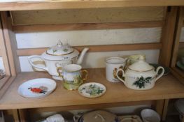 MIXED LOT CERAMICS TO INCLUDE ROYAL WORCESTER TEA POT