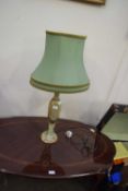 POLISHED STONE TABLE LAMP