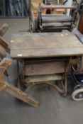 VINTAGE IRON FRAMED MANGLE