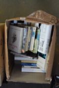 ONE BOX OF MIXED BOOKS