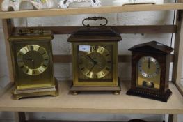 THREE MODERN MANTEL CLOCKS TO INCLUDE LONDON CLOCK CO