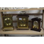 THREE MODERN MANTEL CLOCKS TO INCLUDE LONDON CLOCK CO