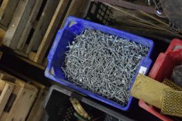 LARGE BOX OF GALVANISED NAILS