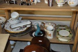 MIXED LOT CERAMICS, DECORATED PLATES, POOLE POTTERY, SEALION ETC