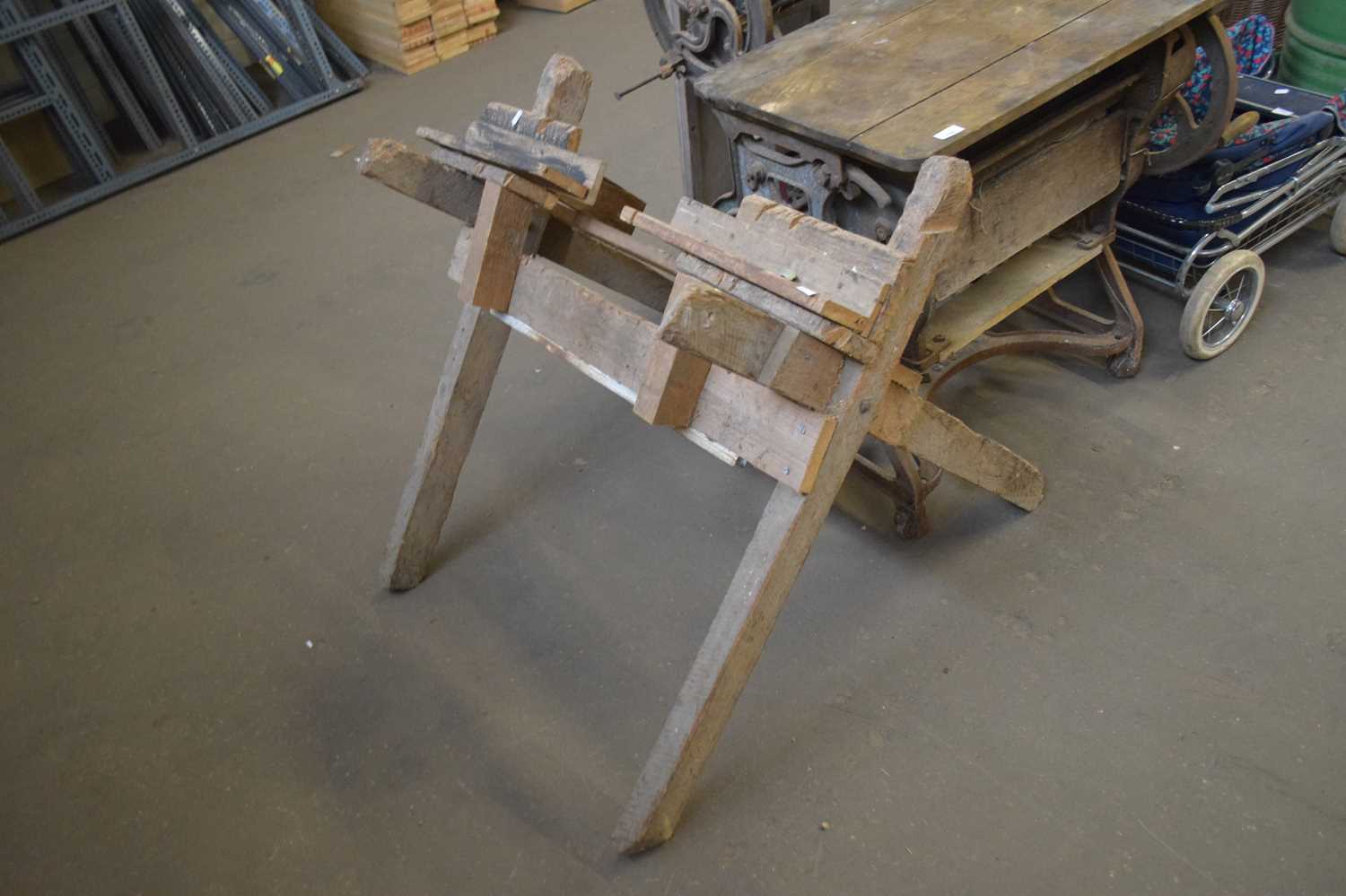 WOODEN SAW HORSE