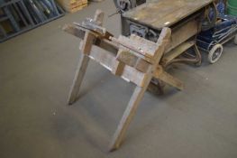 WOODEN SAW HORSE