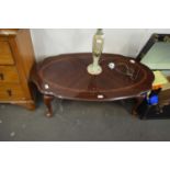 MODERN OVAL COFFEE TABLE