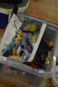 BOX VARIOUS LOOSE MOTOR RACING GAME TRACK AND ACCESSORIES