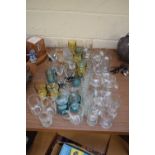 LARGE MIXED LOT OF DRINKING GLASSES