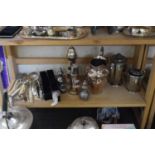 MIXED LOT SILVER PLATED WARES, CUTLERY ETC